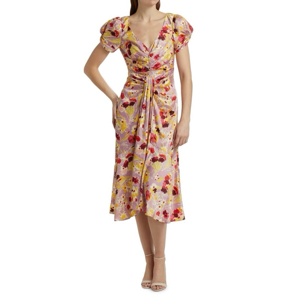 CINQ À SEPT
Walker Floral Midi-Dress / NEW/ Size 8